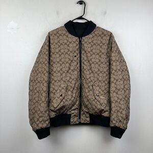 Coach Reversible Signature MA-1 Bomber Jacket Size L